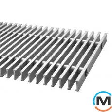 Ґрати дюралюмінієві Polvax КЕМ.380.2500, Виконання: Дюралюмінієва, Ширина (мм): 380, Довжина (мм): 2500, фото 