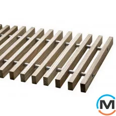 Ґрати дубові Polvax КЕМ.300.2500, Виконання: Дерев'яна, Ширина (мм): 300, Довжина (мм): 2500, фото 