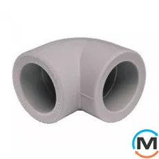 Поліпропіленовий кут Berkeplastik 90 мм 45 °, Варіант: ВР, Діаметр (мм): 90, Кут: 45, Робочий тиск (бар): 25, фото 