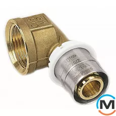 Колено Sanha 3fit-Press 25090g 26х1 ВР, Вариант: Простое, Тип резьбы: Внутренняя, Диаметр резьбы: 1", Назначение труб: Универсальная, Диаметр (мм): 26, Рабочее давление (бар): 10, Материал: Бронза Кремнистая, фото 