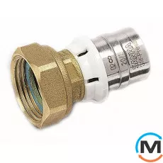 Накидная гайка Sanha 3fit-Press 25359g 26х1 1/4", Тип резьбы: Накидная гайка, Диаметр резьбы: 1 1/4", Назначение труб: Универсальная, Диаметр (мм): 26, Рабочее давление (бар): 10, фото 