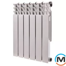 Біметалічний радіатор Djoul 500/100, Варіант: 500/100, Конструктив: Секційний, Матеріал радіатора: Біметал, Висота (мм): 580, Глибина (мм): 100, Довжина (мм): 80, фото 