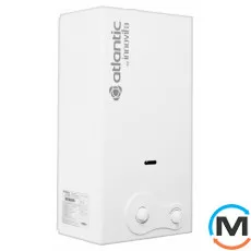 Газова колонка Atlantic by innovita Trento Pilot MAX 11, Тип розпалювання: П'єзорозпал, Теплова потужність (кВт): 21.8, Тип камери згоряння: Відкрита, Колір: Білий, Підведення труб: Нижня, Продуктивність (л/хв): 10.8, Спосіб встановлення: Настінний, Електроживлення: Без живлення, фото 