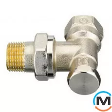 Клапан радиаторный Danfoss RLV-S-15 угловой, Диаметр резьбы: 1/2", Исполнение: Угловой, Цвет: Никелированный, фото 