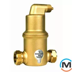 Сепаратор повітря Spirotech SpiroVent Air ¾", Діаметр різьблення: 3/4", Виконання: Горизонтальний, Матеріал: Латунь, фото 