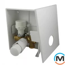 Касетний обмежувач температури Schlosser Kombi RTL G3/4 білий з головкою Diamant, фото 