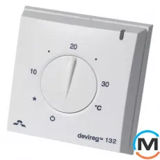Терморегулятор DEVI Devireg 132 с датчиком пола и воздуха, фото 