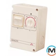 Терморегулятор DEVI Devireg 610 для наружных систем обогрева, с датчиком пола, фото 