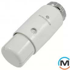 Термостатическая головка Schlosser MINI Diamant DZ белая, Исполнение: Механическая, Цвет: Белый, Нулевое положение: Есть, Присоединение: M23,5х1,5 (Click), фото 