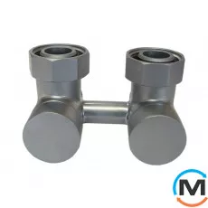 Узел подключения Schlosser эксклюзивный прямой хром 3/4 x M 22х1,5, Диаметр резьбы: 3/4", Исполнение: Прямой, Цвет: Хром, фото 