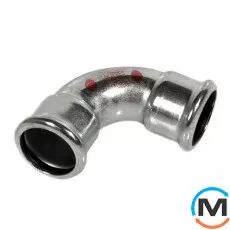 Коліно сталеве Ø35 90° ВЗ оцинковане RM Steelpres 381/901, Варіант: ВЗ, Градус (град.): 90, Діаметр (мм): 35, фото 