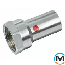 Муфта оцинкована Sanha 24246g 22ах3/4" ЗПр-ВР, Варіант: ЗПр-ВР, Тип різьблення: Внутрішня, Діаметр різьблення: 3/4", Діаметр (мм): 22, фото 