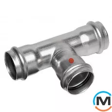 Тройник из нержавеющей стали Sanha NiroSan 9130 76,1х42х76,1, Модификация: 76х42х76, Диаметр (мм): 76, фото 