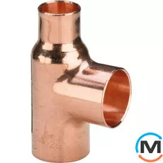 Трійник редукційний Ø28 х 35 х 28 (мідний) -115760 Viega GmbH 95130r, Модифікація: 28 х 35 х 28, Діаметр (мм): 28, фото 