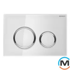 Змивна клавіша Geberit Sigma 21 біле скло, фото 