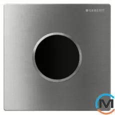 Привід змиву Geberit Sigma10 для пісуару HyTronic ІЧ 230B матова/полірована/матова нерж. ст, фото 