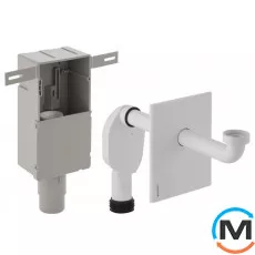 Сифон Geberit для внутрішньостінного умивальника d 50-56 білий, фото 