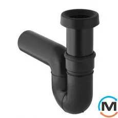 S-подібний сифон Geberit до чаші Генуя, горизонтальний випуск, фото 