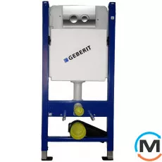 Монтажний комплект Geberit Duofix для підвісного унітазу, Н112, 12см (UP100) 458.126.00.1 + Кнопка G, фото 