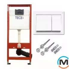 Комплект TECEbase (модуль + панель змиву TECEbase біла + кріплення), фото 
