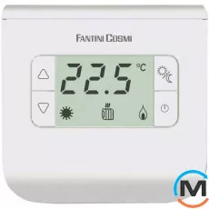Електронний кімнатний термостат FanCoil СН 110 (білий, сріблястий, чорний), фото 