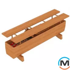 Підлоговий конвектор FanCoil FCB 290x1750x390, фото 