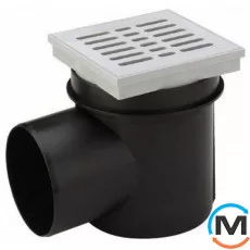 Трап кутовий підвальний (пласт.) 100мм VIEGA, фото 