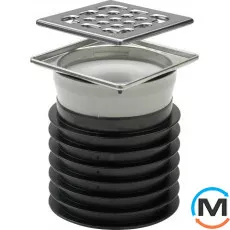 Трап вставний з манжетою (нерж.) 100мм VIEGA, фото 