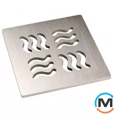 Грати з високоякісної сталі HL (V4A) 115х115мм "Yukon", фото 