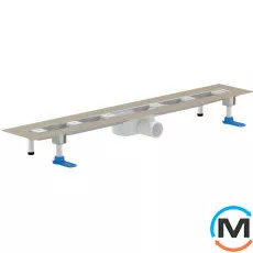 Душовий лоток HL зменшеної висоти із сифоном, випуском DN50. Довжина лотка 700 мм, фото 