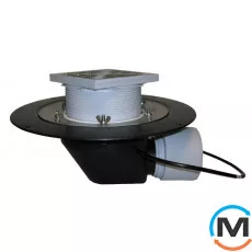 Покрівельна вирва HL DN75/110 горизонтальний із затискним елементом та підігрівом (10-30Вт/230В). Прох, фото 