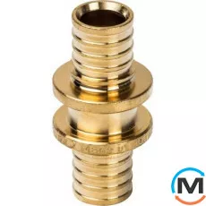 Муфта сполучна рівнопрохідна Aquapex 32 x 32 мм, Діаметр (мм): 32, Робочий тиск (бар): 10, Матеріал: Латунь, фото 