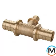 Трійник Aquapex 25 x 20 x 25 мм, Модифікація: 25 x 20 x 25, Діаметр (мм): 25, Робочий тиск (бар): 10, Матеріал: Латунь, фото 