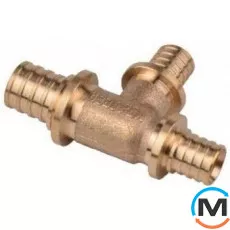 Трійник Aquapex 25 x 16 x 16 мм, Модифікація: 25 x 16 x 16, Діаметр (мм): 25, Робочий тиск (бар): 10, Матеріал: Латунь, фото 