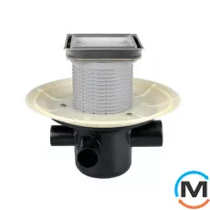 Трап HL для внутр. приміщень обрій. DN50, з трьома дод. входами DN40/50, з надставним елементом для, фото 