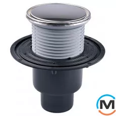 Трап HL для внутрішніх приміщень DN50/75/110 вертикальний Primus, кругла насадка d 133мм/d 112мм, фото 