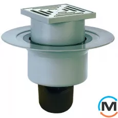 Трап HL для внутрішніх приміщень DN50/75/110 вертикальний 147х147мм/138х138мм, фото 