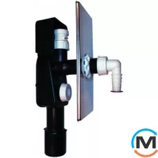 Сифон HL для пральної та посудомийної машини DN40/50 з вантузом - 110х225мм, фото 