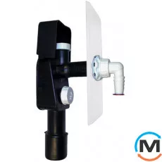 Сифон HL для пральної та посудомийної машини DN40/50 з під'єднанням для вантуза - 110х225мм, фото 