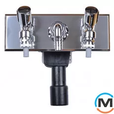 Сифон HL для пральної та посудомийної машини DN40/50 з двома інтегрованими підключеннями води, фото 