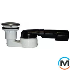 Сифон HL для душового піддону DN40/50х6/4" горизонтальний з шарнірним під'єднанням, фото 