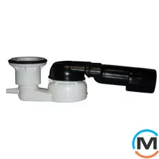 Сифон HL для душового піддону DN40/50х6/4" горизонтальний з шарнірним під'єднанням, підключенням ш, фото 