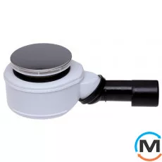 Сифон HL зі зменшеною висотою монтажу версії ECO, DN40/50 з решіткою з нержавіючої сталі, без елас, фото 