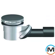 Сифон HL для душового піддону DN40/50 з поворотним шарніром, з неполірованою кришкою з нержавіючої, фото 