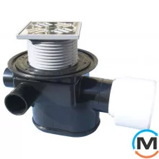 Трап HL для внутрішніх приміщень DN75/110 горизонт. із запобіжним затвором зворотного потоку в, фото 