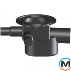 Трап HL для внутрішніх приміщень DN75/110 горизонтальний із запобіжним затвором зворотного пото, фото 