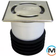 Трап HL для балконів та терас, з верт. випуском DN110, для безрозрубних труб DN110, фото 