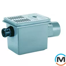 Трап HL для підвалів DN110 горизонтальний з додатковим відведенням DN50, з потрійним зворотним клапаном, фото 