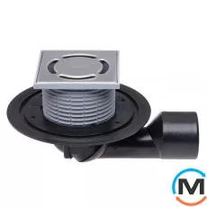 Трап HL для внутрішніх приміщень DN50/75 поворотний, 123х123мм/115х115мм, фото 