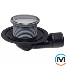 Трап HL для балконів та терас DN50/75 поворотний з морозостійкою запахозапираючою засувкою, наса, фото 